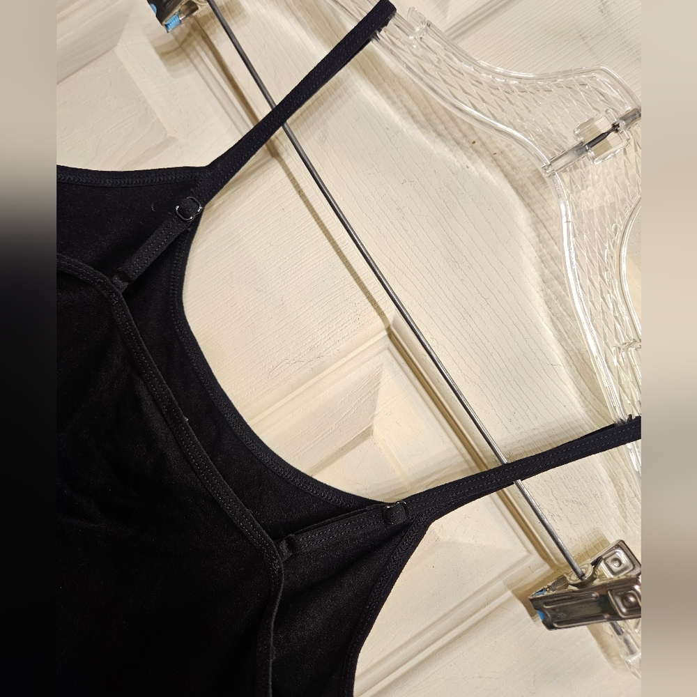 Free people black romper shapewear bodysuit size - Picture 6 of 8